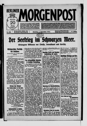 Berliner Morgenpost vom 01.11.1914