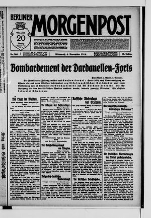 Berliner Morgenpost vom 04.11.1914