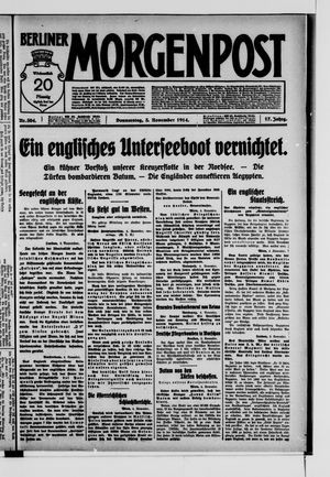 Berliner Morgenpost vom 05.11.1914