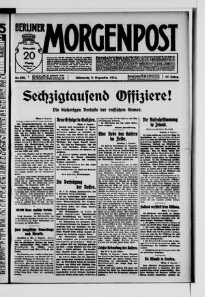 Berliner Morgenpost vom 09.12.1914