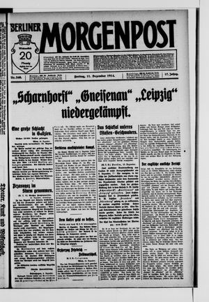 Berliner Morgenpost vom 11.12.1914