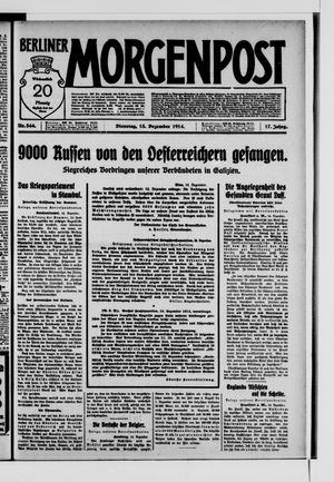 Berliner Morgenpost vom 15.12.1914