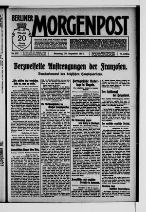 Berliner Morgenpost vom 29.12.1914