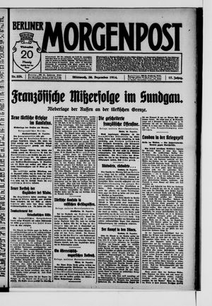 Berliner Morgenpost vom 30.12.1914