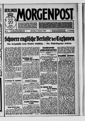 Berliner Morgenpost vom 03.01.1915