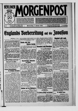 Berliner Morgenpost vom 07.01.1915
