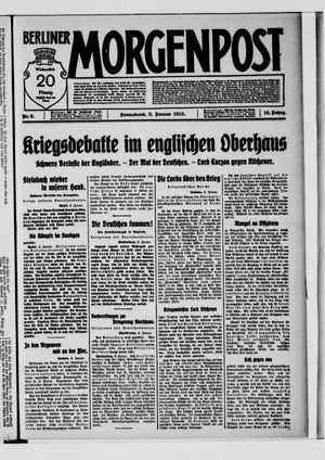 Berliner Morgenpost vom 09.01.1915
