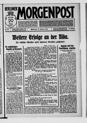 Berliner Morgenpost vom 13.01.1915