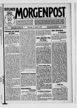 Berliner Morgenpost vom 17.01.1915