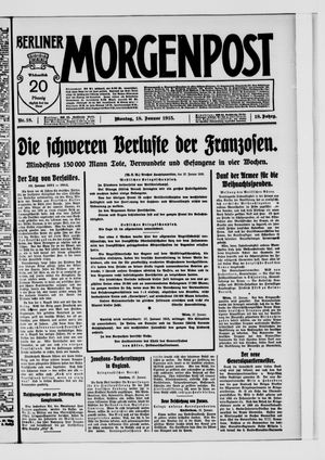 Berliner Morgenpost vom 18.01.1915