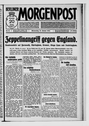 Berliner Morgenpost vom 21.01.1915