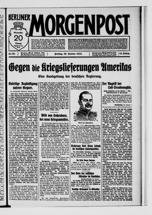 Berliner Morgenpost vom 22.01.1915