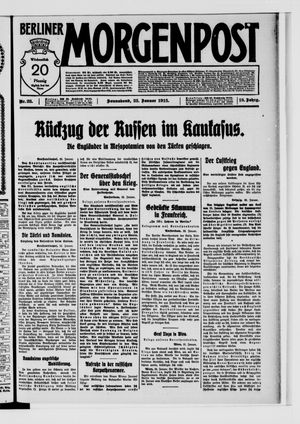 Berliner Morgenpost on Jan 23, 1915