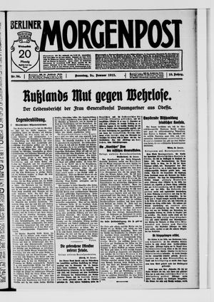 Berliner Morgenpost vom 24.01.1915