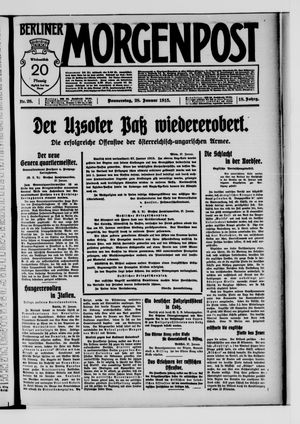 Berliner Morgenpost on Jan 28, 1915