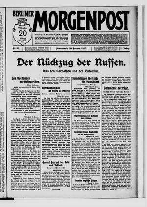 Berliner Morgenpost vom 30.01.1915