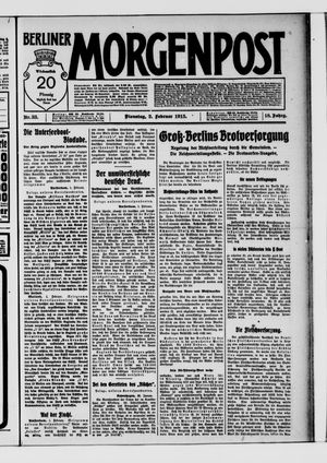 Berliner Morgenpost vom 02.02.1915