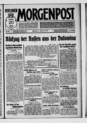 Berliner Morgenpost vom 08.02.1915