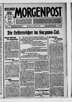 Berliner Morgenpost vom 09.02.1915