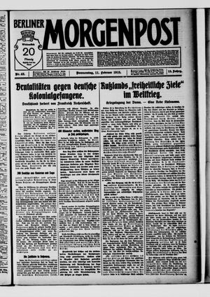 Berliner Morgenpost on Feb 11, 1915