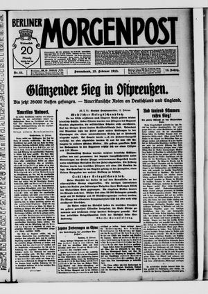 Berliner Morgenpost vom 13.02.1915