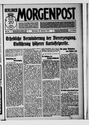 Berliner Morgenpost vom 16.02.1915