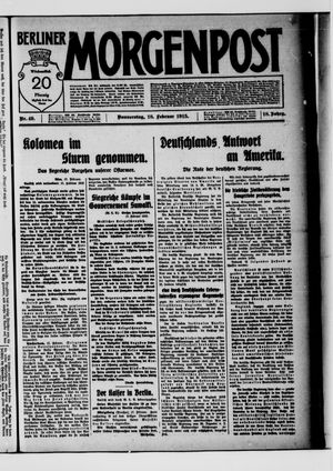 Berliner Morgenpost vom 18.02.1915