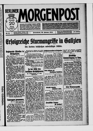 Berliner Morgenpost vom 20.02.1915