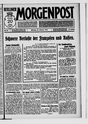 Berliner Morgenpost on Feb 22, 1915