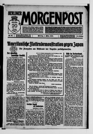 Berliner Morgenpost vom 01.03.1915