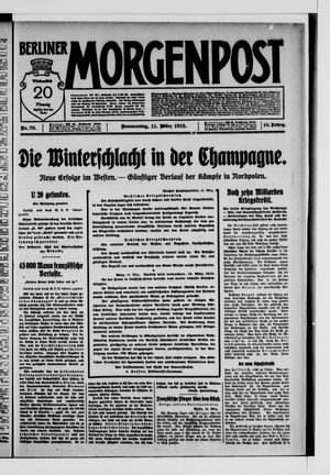 Berliner Morgenpost vom 11.03.1915