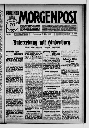 Berliner Morgenpost vom 18.03.1915