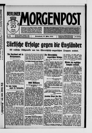 Berliner Morgenpost vom 27.03.1915