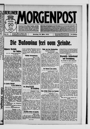 Berliner Morgenpost vom 28.03.1915