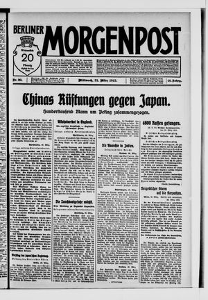 Berliner Morgenpost vom 31.03.1915