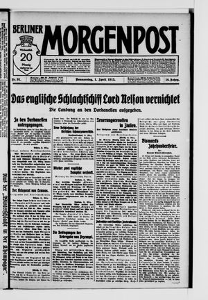 Berliner Morgenpost vom 01.04.1915