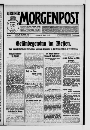 Berliner Morgenpost on Apr 2, 1915