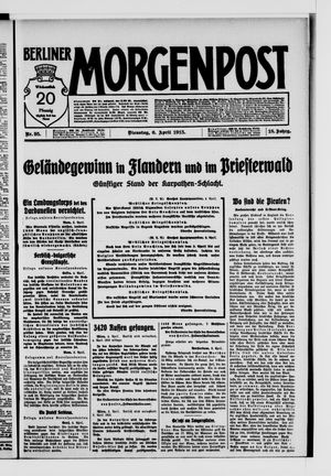Berliner Morgenpost vom 06.04.1915