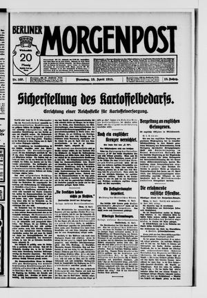 Berliner Morgenpost on Apr 13, 1915
