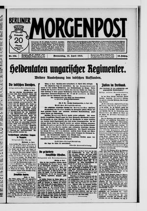 Berliner Morgenpost vom 15.04.1915
