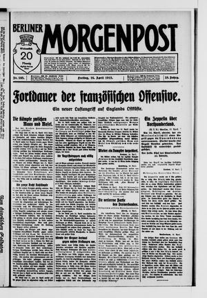 Berliner Morgenpost vom 16.04.1915