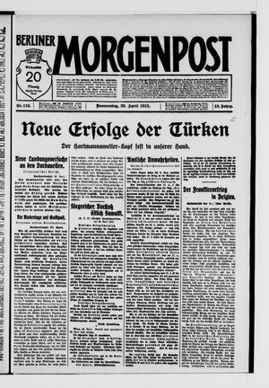 Berliner Morgenpost vom 29.04.1915
