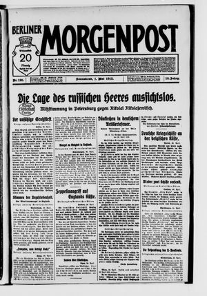 Berliner Morgenpost on May 1, 1915