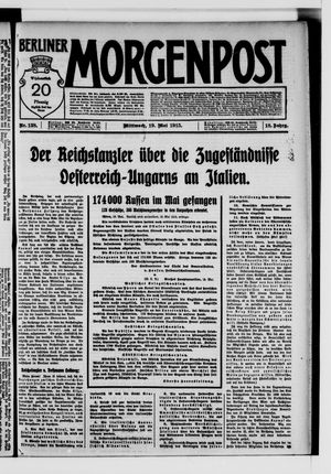 Berliner Morgenpost vom 19.05.1915