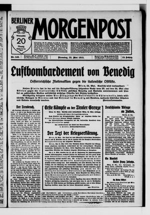 Berliner Morgenpost vom 25.05.1915