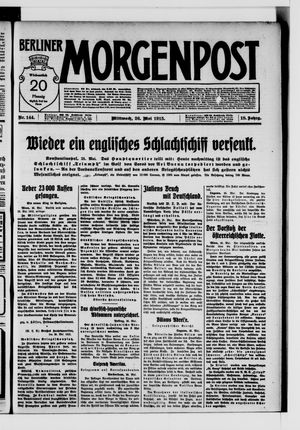 Berliner Morgenpost vom 26.05.1915