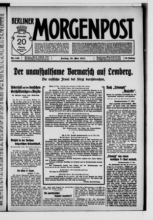 Berliner Morgenpost vom 28.05.1915