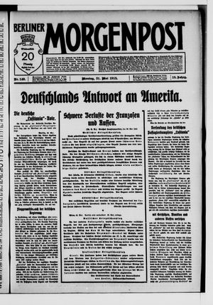 Berliner Morgenpost vom 31.05.1915
