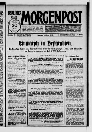 Berliner Morgenpost vom 14.06.1915
