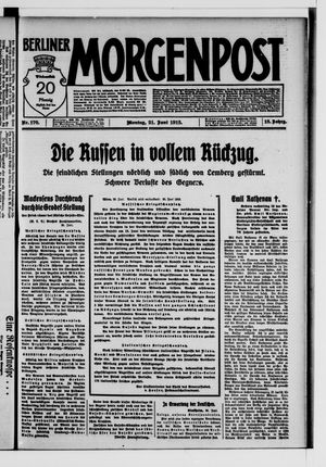 Berliner Morgenpost vom 21.06.1915